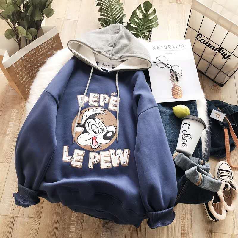 Pepe Le Pew Cartoon Hoodie for Women