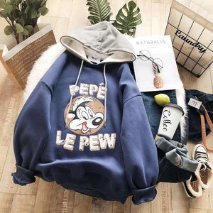 Pepe Le Pew Cartoon Hoodie for Women