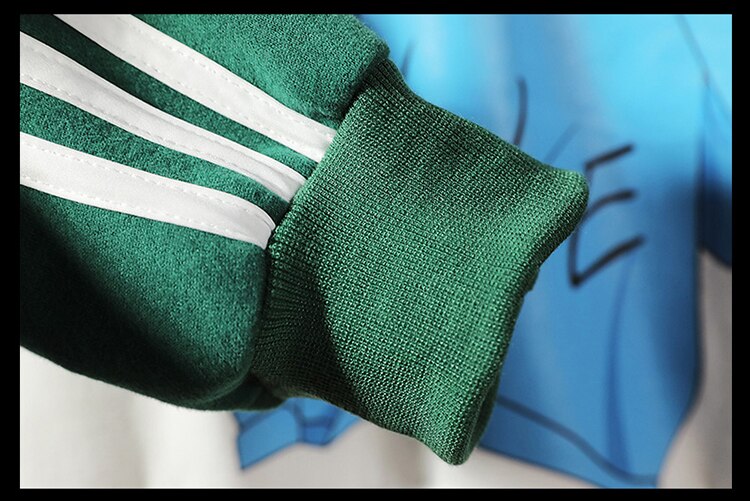 Green&White Men Hoodies